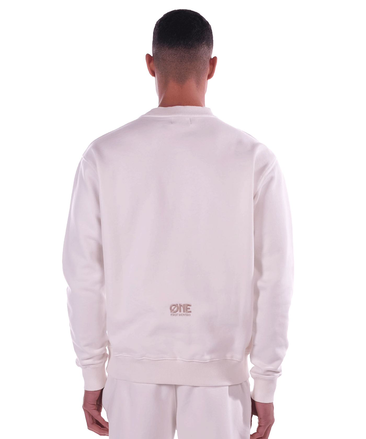 One First Movers - Embroidery Logo - Crewneck - Off White