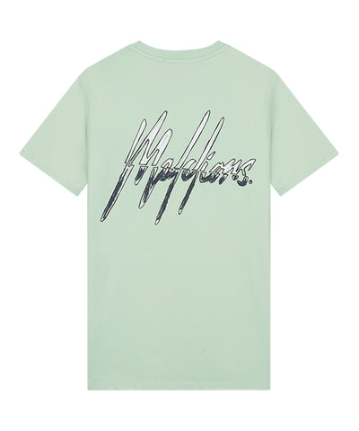 Malelions - Split 2.0 - T-shirt - Lt Green/white