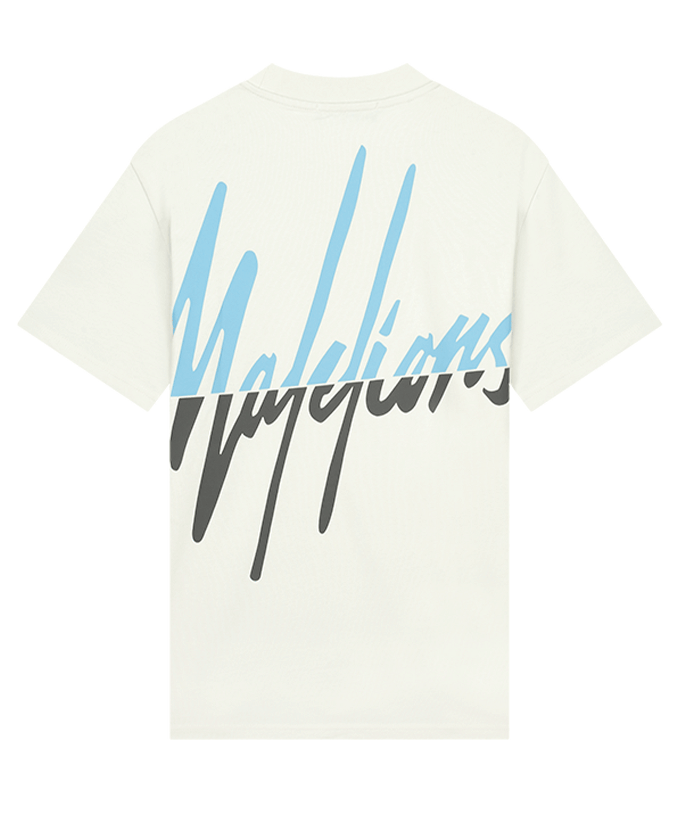 Malelions - Split - T-shirt - Off White/lt Blue