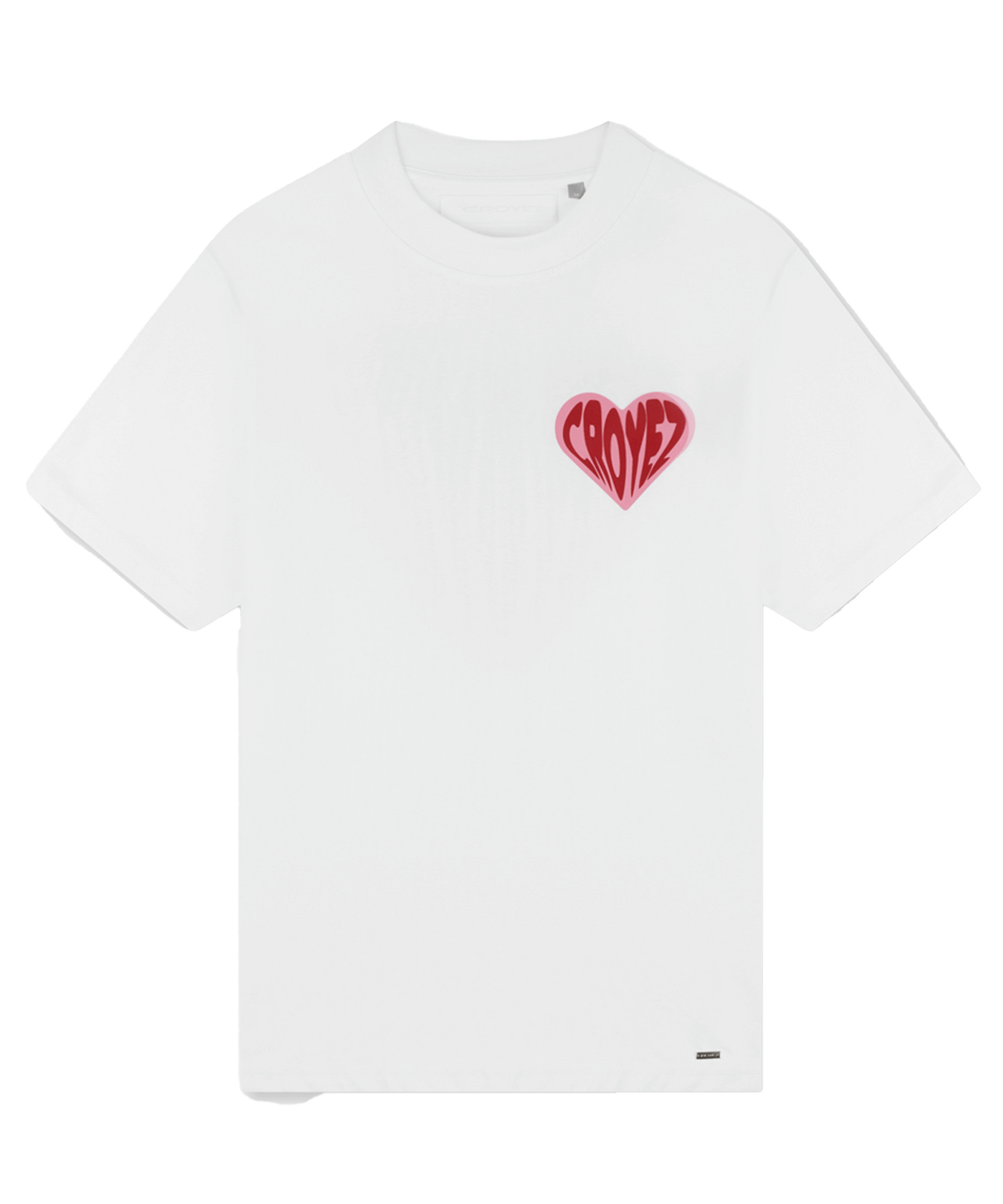 CROYEZ - Puffed Hearth - T-shirt - White/red