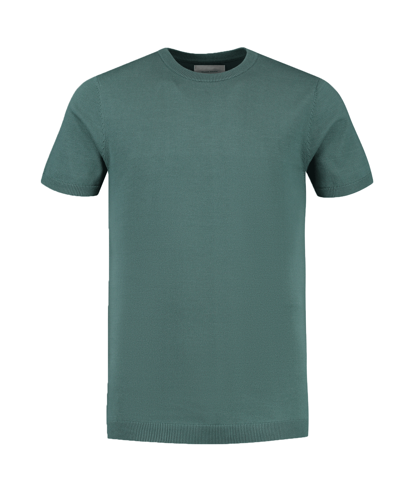 Pure Path - 24010806 - Knitwear T-shirt - Faded Green