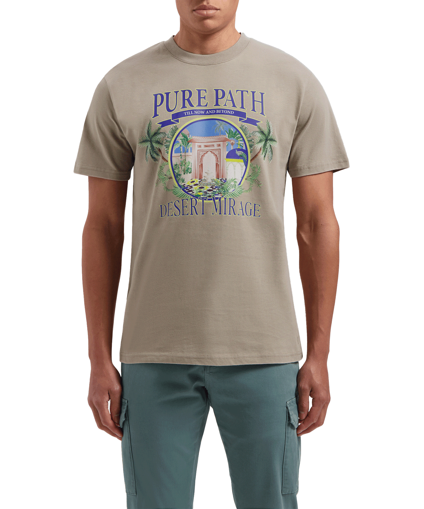 Pure Path - 24010110 - Desert Mirage T-shirt - Taupe