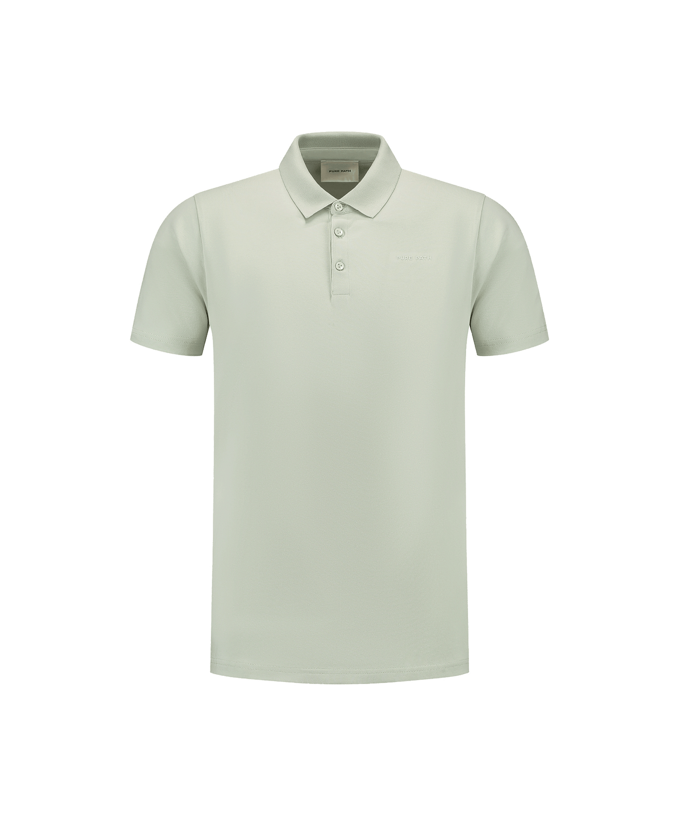 Pure Path - Regular Fit Polo Ss T-shirts Lt Green