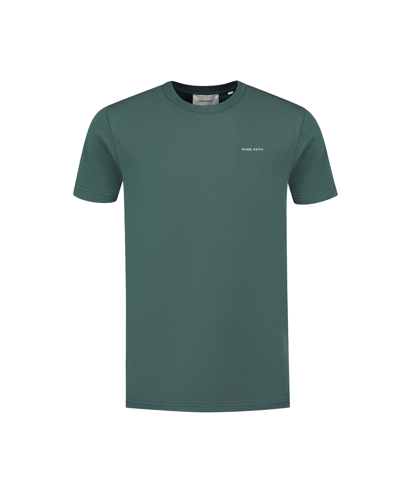 Pure Path - 25010108 - Regular Fit Ss T-shirts - Faded Green