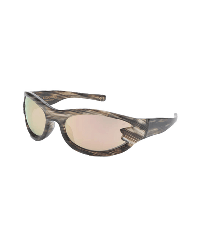 Stylish A. KJAERBEDE - Blast - Striped Horn sunglasses featuring a unique design and tinted lenses. Perfect for fashion.