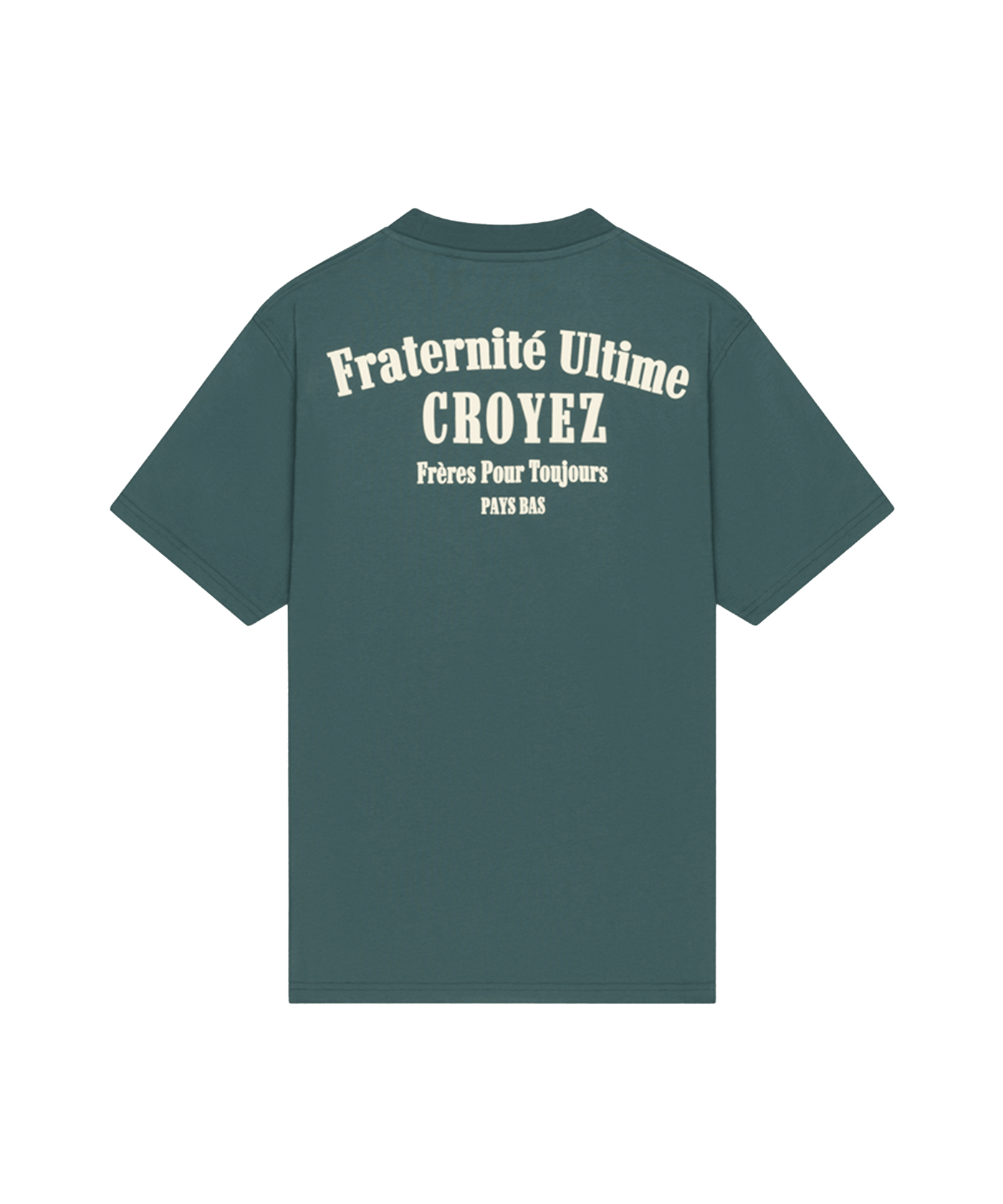 CROYEZ - Fraternite - T-shirt - Green/offwhite