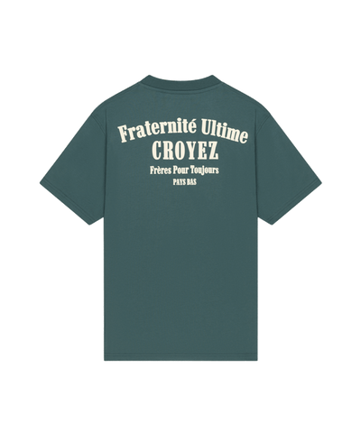 CROYEZ - Fraternite - T-shirt - Green/offwhite