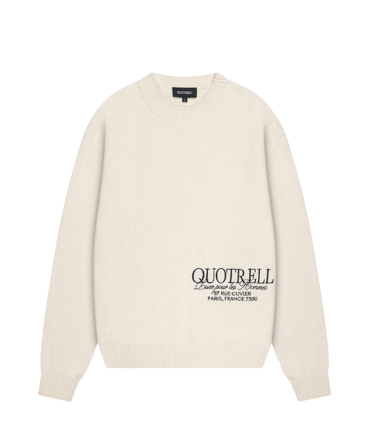 Quotrell - Rico - Knitted Crewneck - Ecru