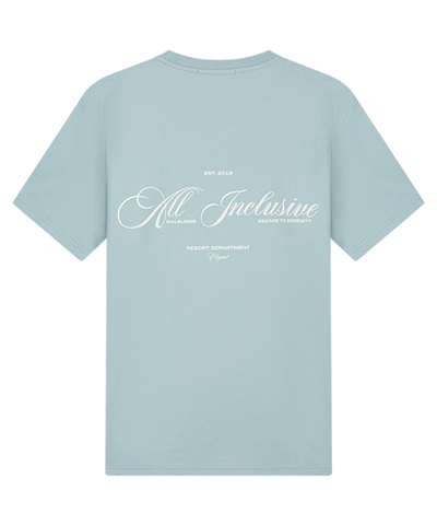 Malelions - Resort - T-shirt - Lt Blue/white