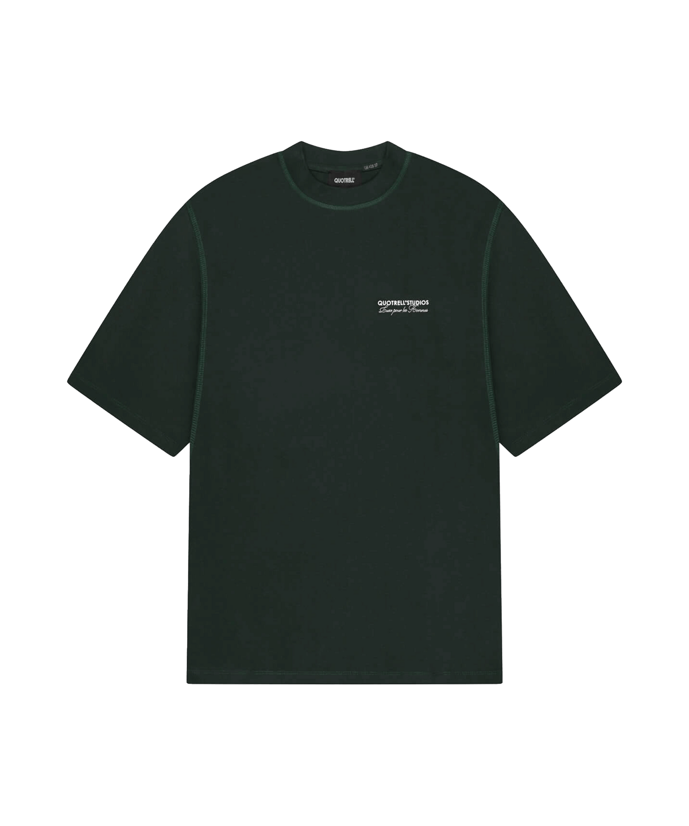 Quotrell - Studios - T-shirt - Petrol/white