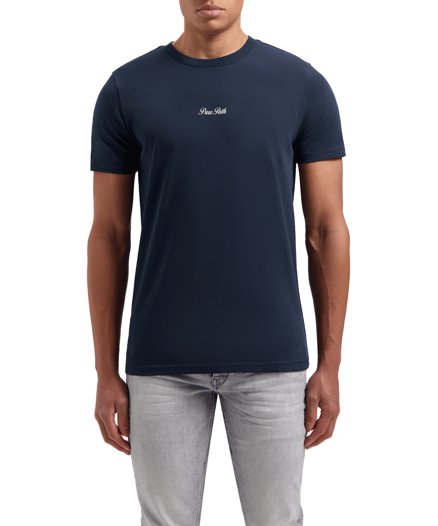 Pure Path - 24010106 - Crewneck T-shirt - Navy