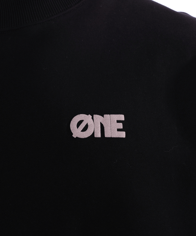 One First Movers - Puff Logo - Crewneck - Black