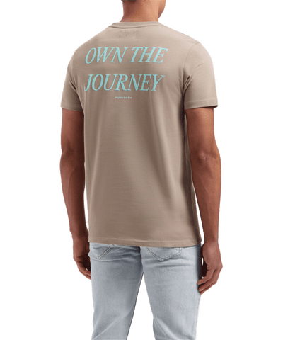 Pure Path - 24010107 - Crewneck T-shirt - Taupe