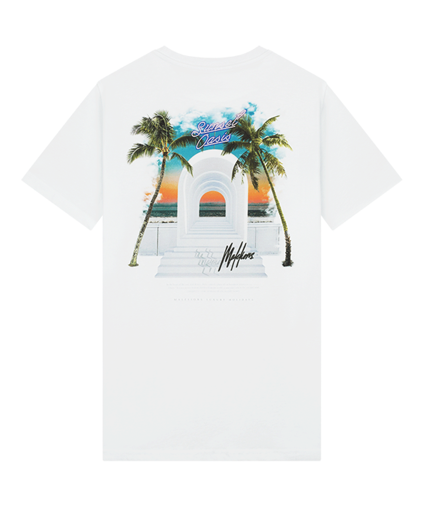 Malelions - Sunset Oasis - T-shirt - White
