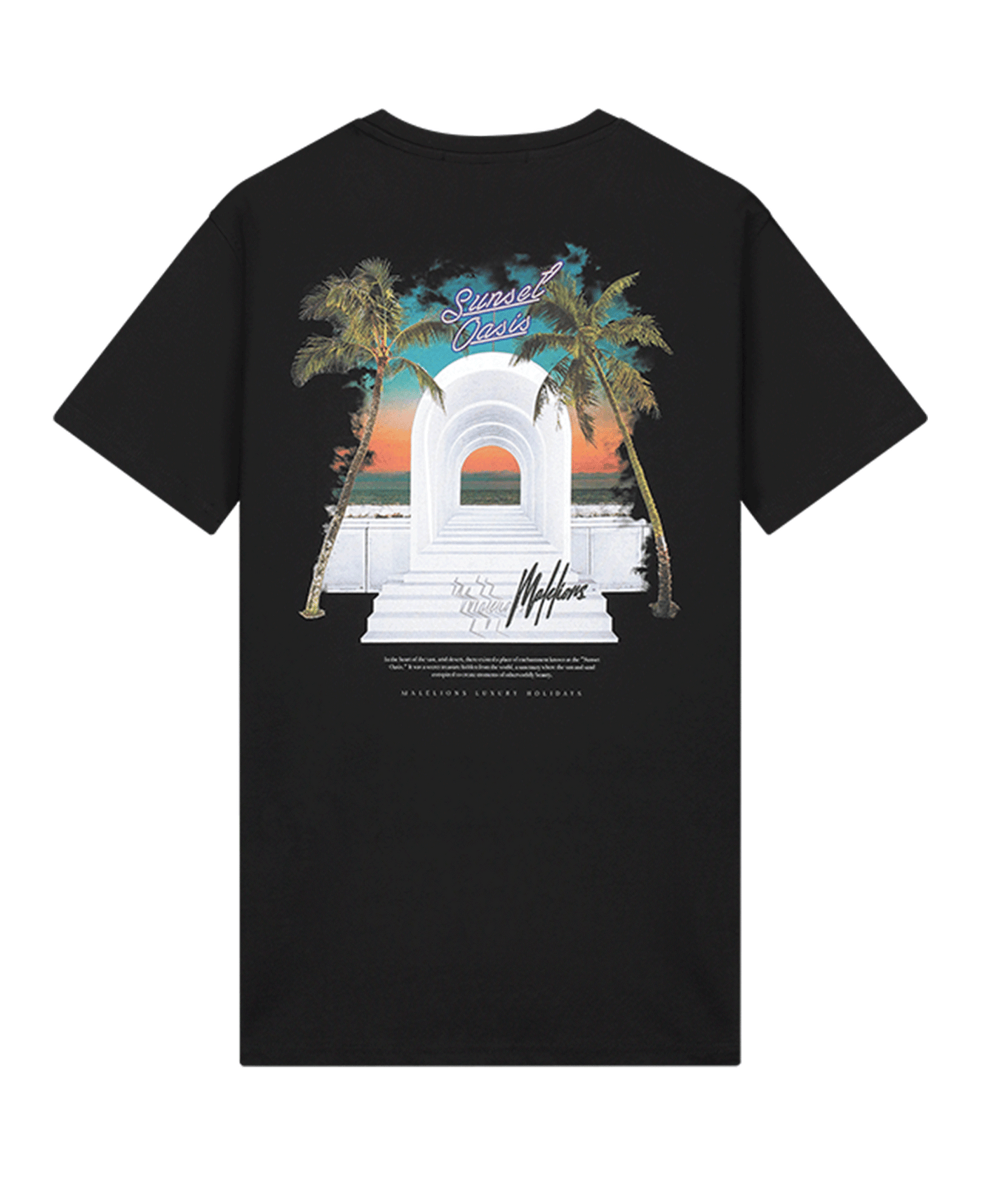 Malelions - Sunset Oasis - T-shirt - Black