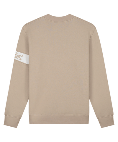 Malelions - Captain 2.0 - Sweater - Taupe/white