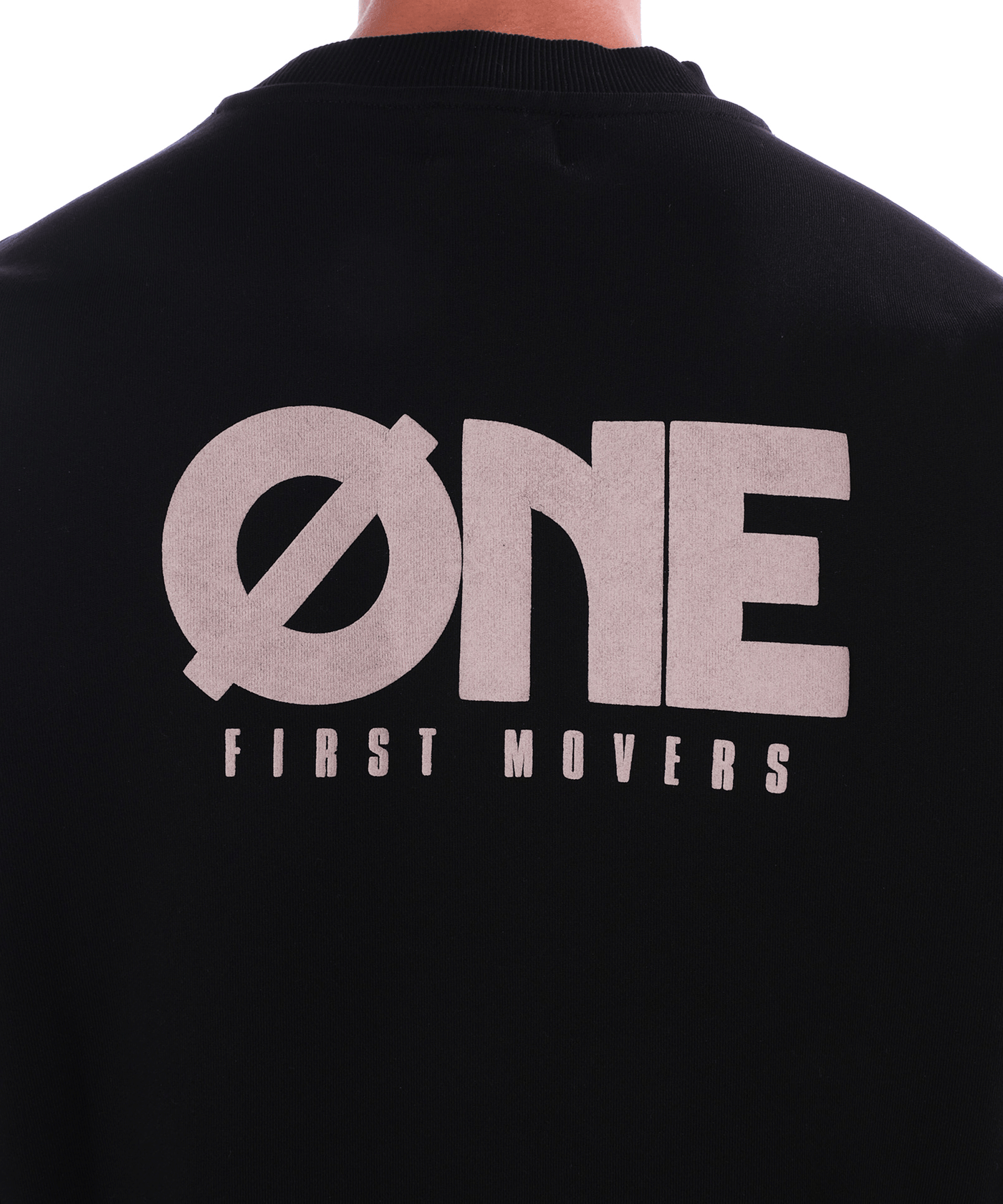 One First Movers - Puff Logo - Crewneck - Black