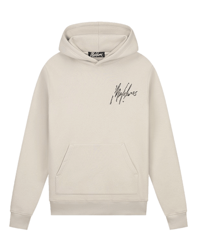 Malelions - Destroyed Signature - Hoodie - Cement/black