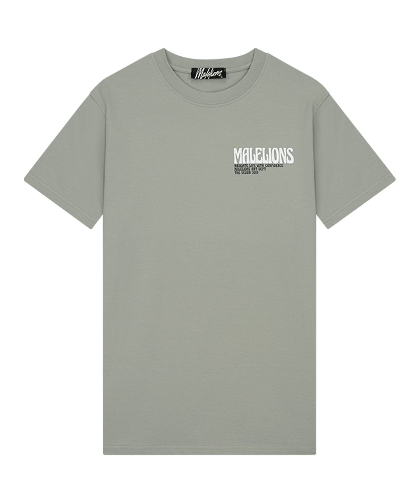Malelions - Boxer 2.0 - T-shirt - Drysage/white