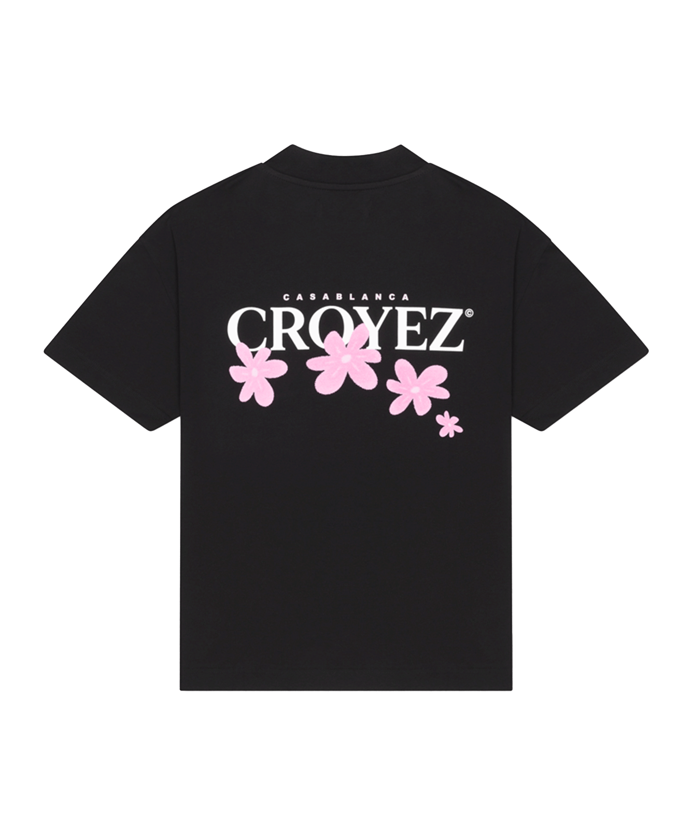 CROYEZ - Botanique - T-shirt - Black/pink