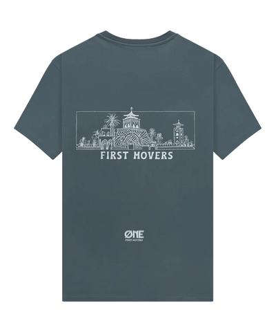 One First Movers - Skyline - T-shirt - Dark Green