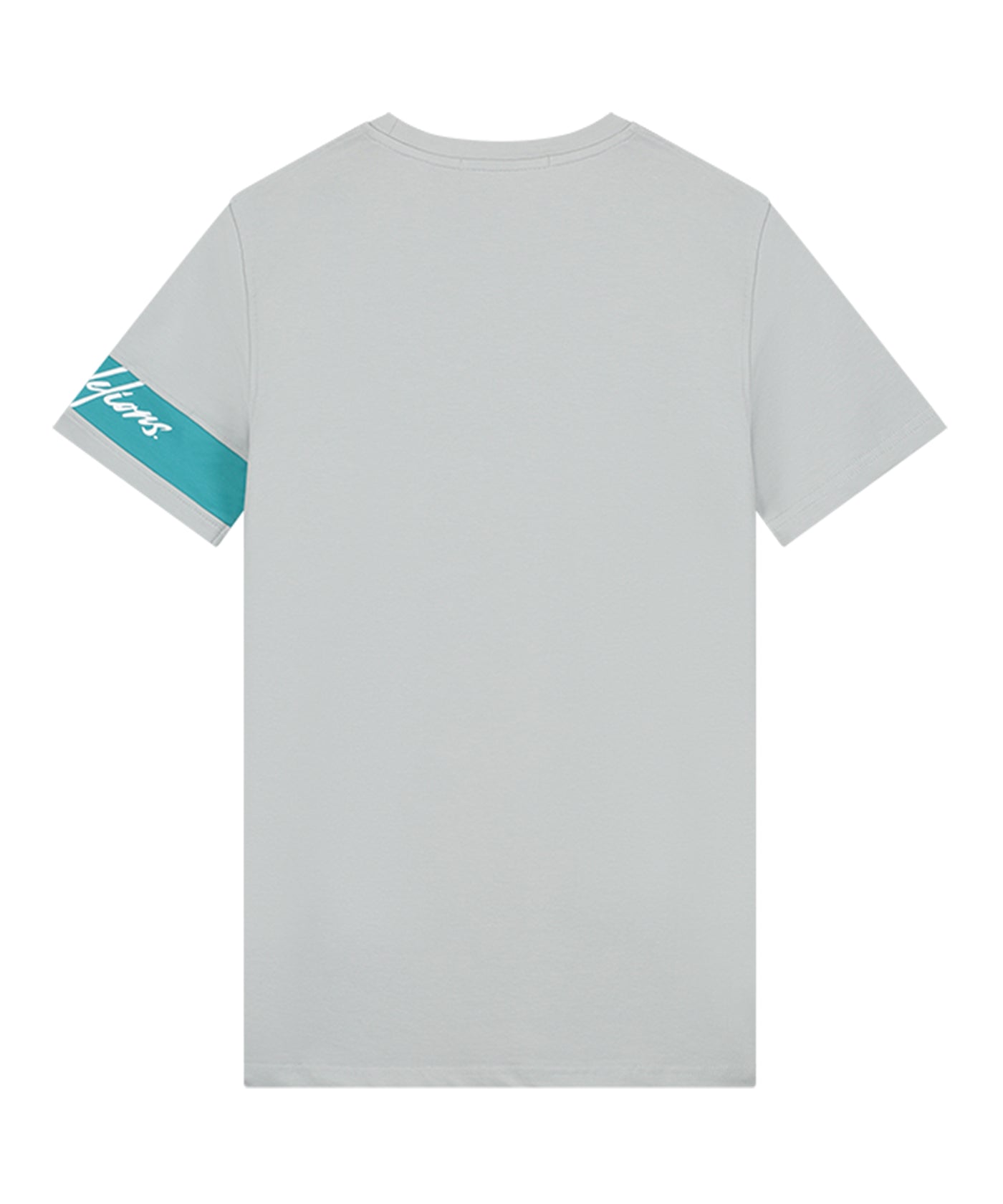 Malelions - Captain - T-shirt - Grey/aqua Blue