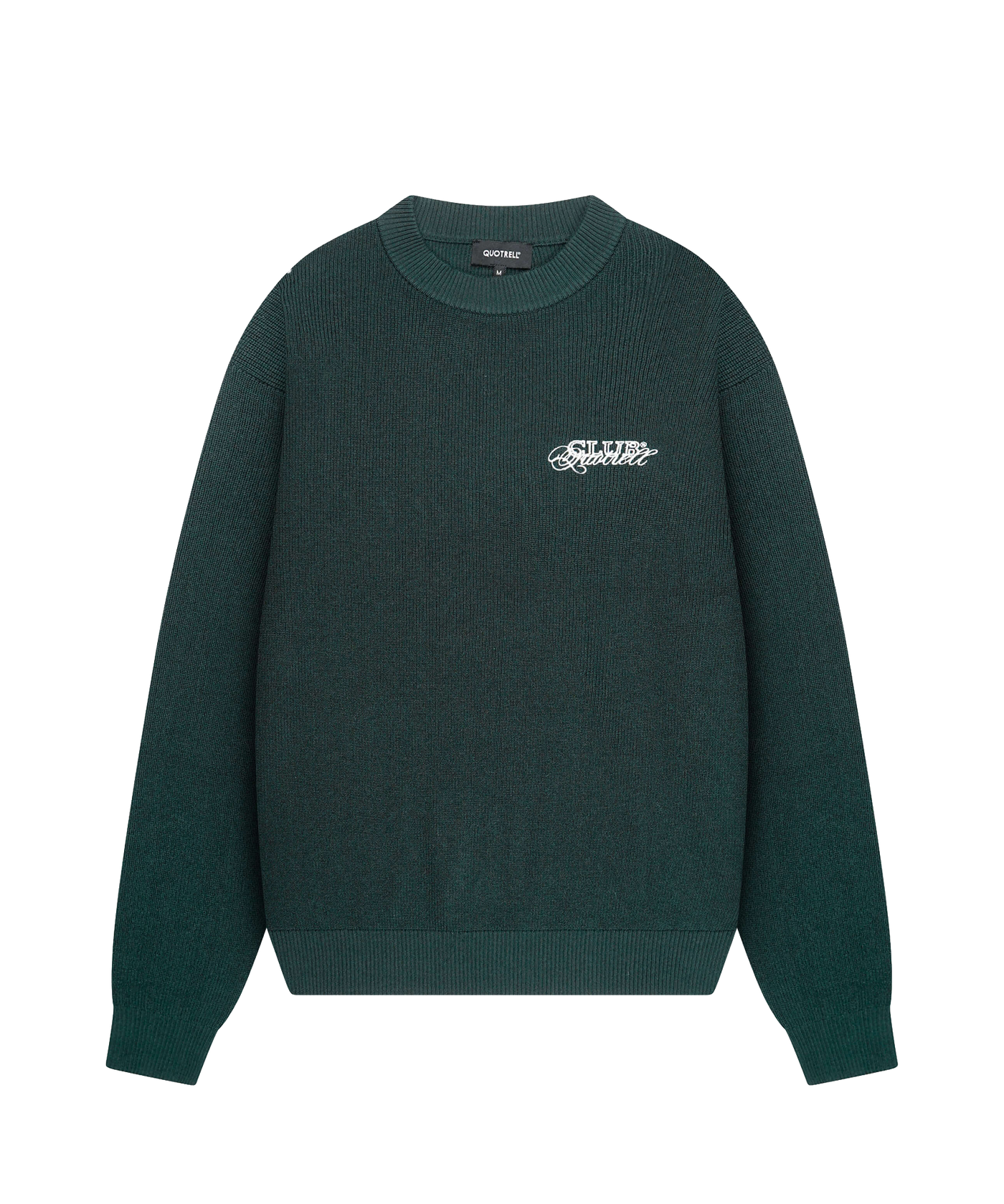 Quotrell - Zac - Knitted Crewneck - Petrol/white