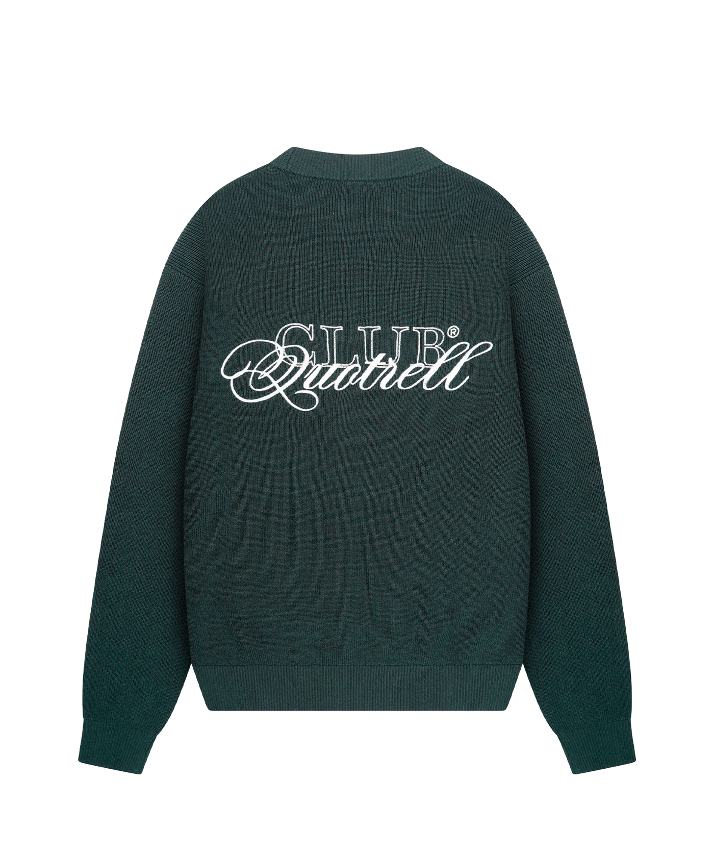 Quotrell - Zac - Knitted Crewneck - Petrol/white