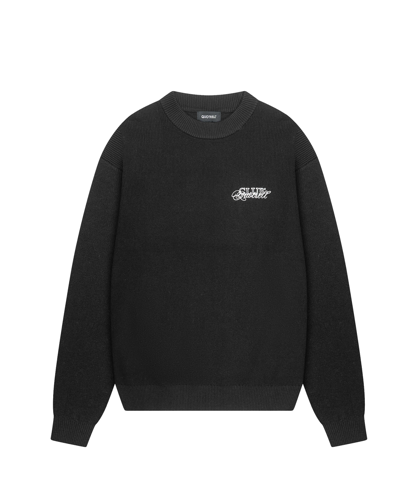 Quotrell - Zac - Knitted Crewneck - Black/white