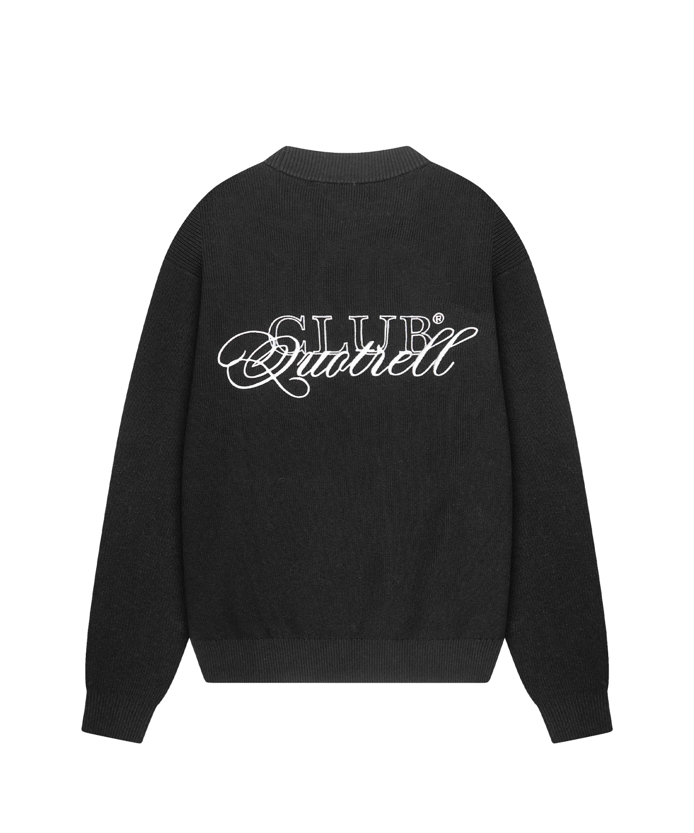 Quotrell - Zac - Knitted Crewneck - Black/white
