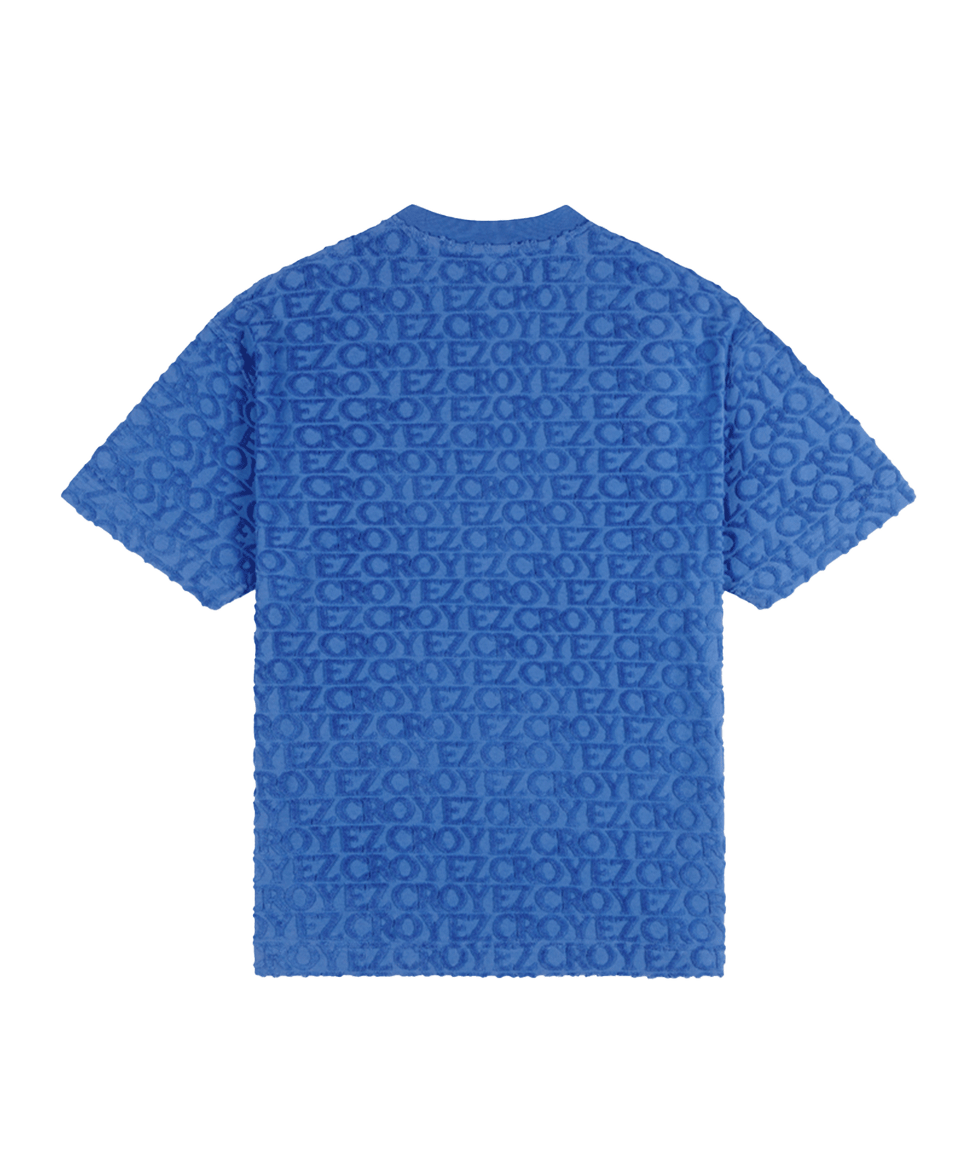 CROYEZ - Monogram Towelling - T-shirt - Cobalt Blue