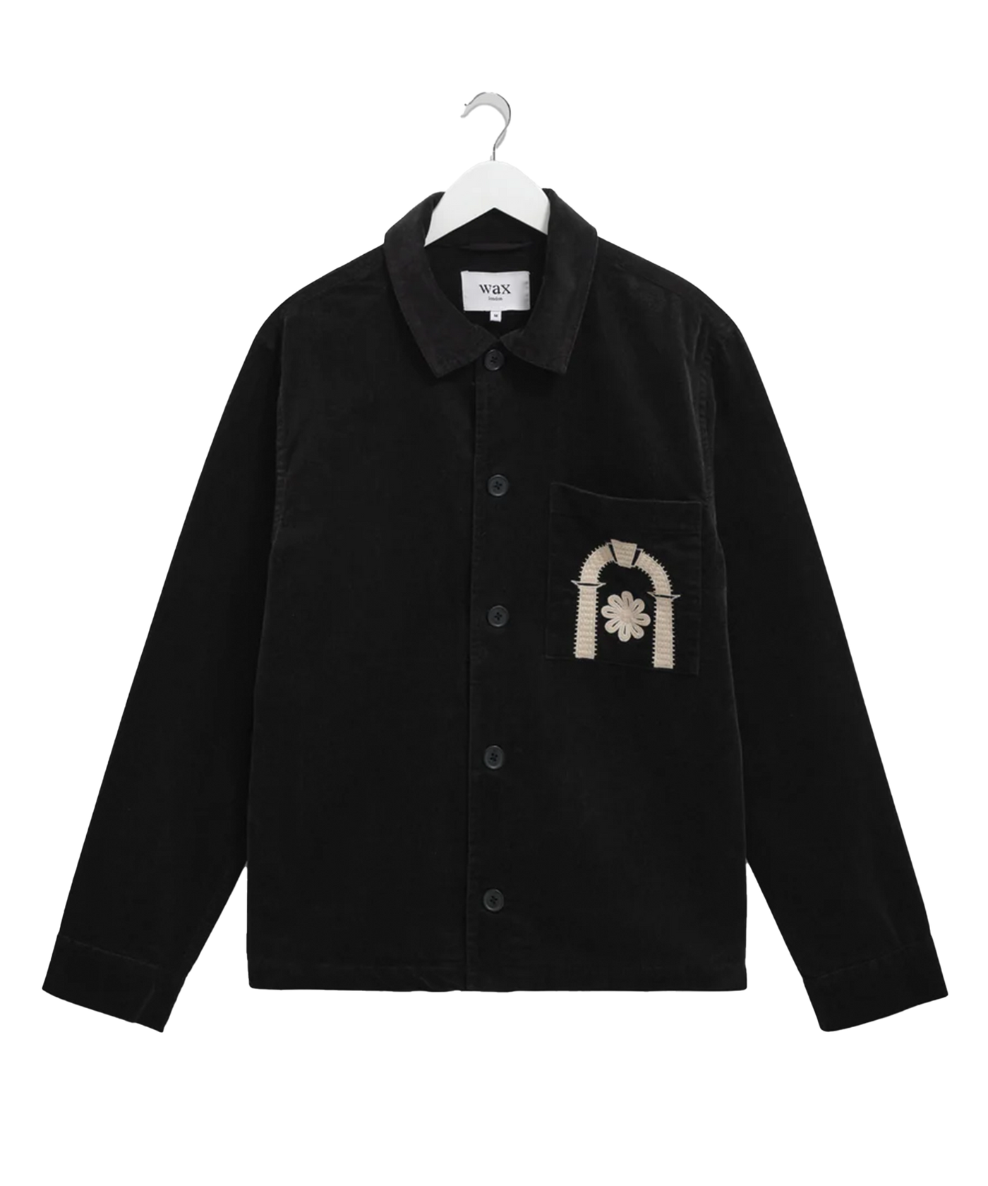 Wax London - Rockley - Overshirt - Black/ecru