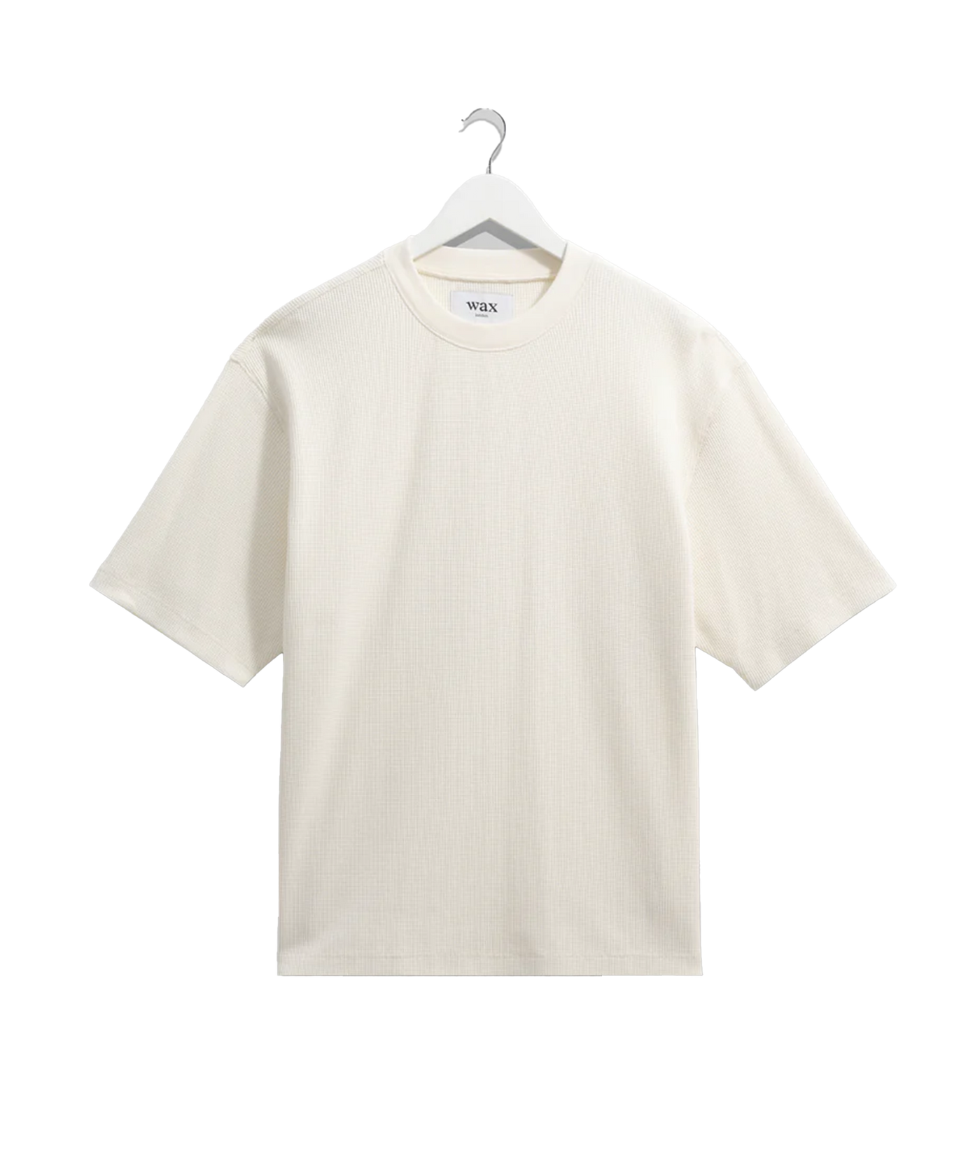 Wax London - Milton - Ss Tee - Waffle - Ecru