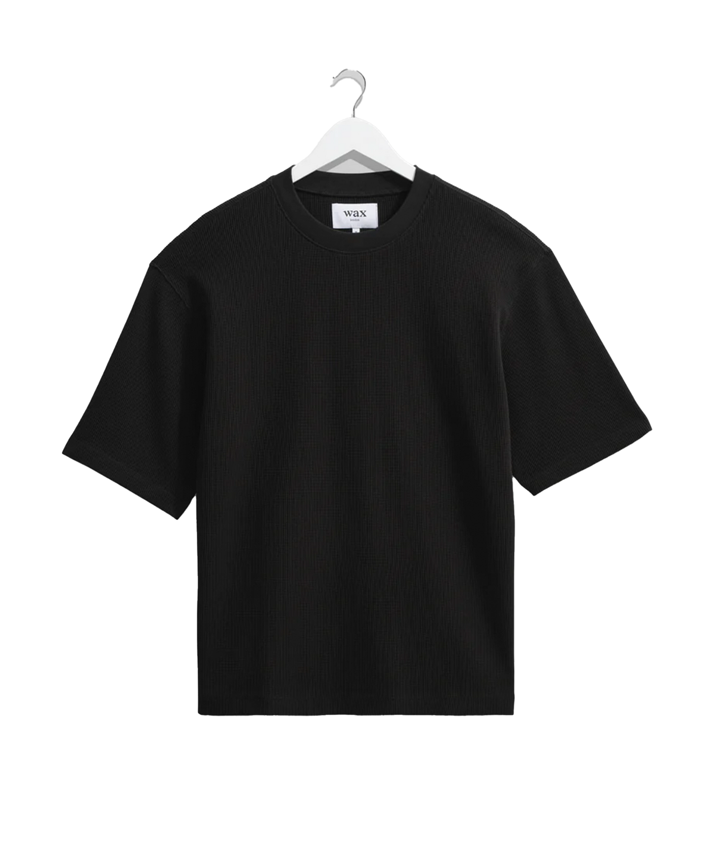 Wax London - Milton - Ss Tee - Waffle - Black