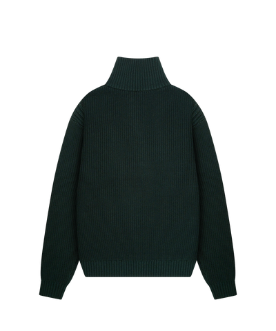 Quotrell - Jace Studio - Half Zip - Petrol/white
