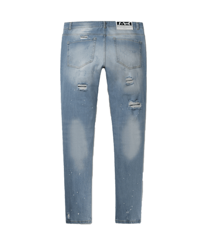 AB Lifestyle - Slim Denim - Jeans - Lt Blue White