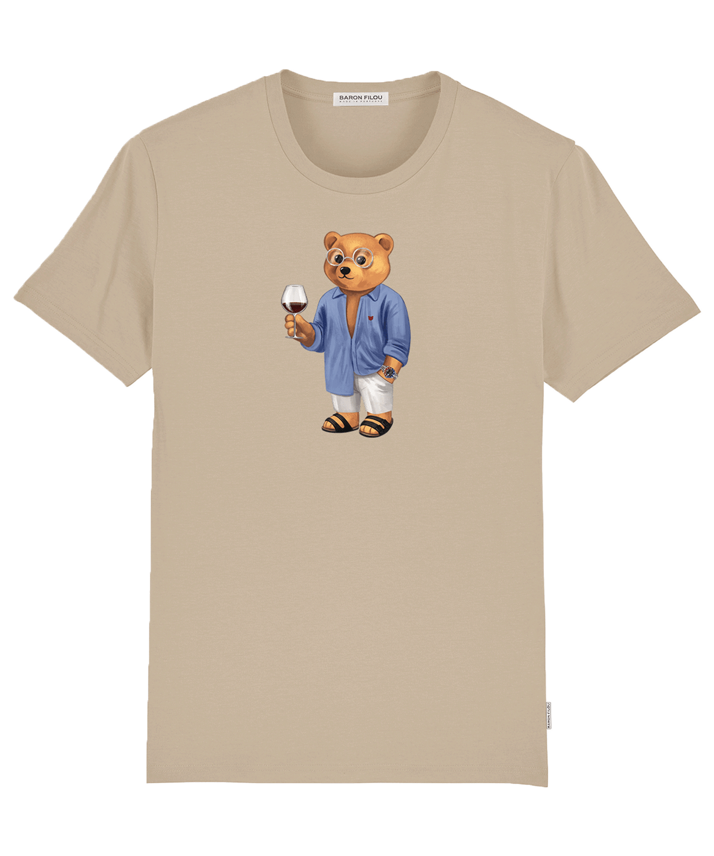 Baron Filou - Filou Lxxvi - Organic T-shirt - Sand Brown