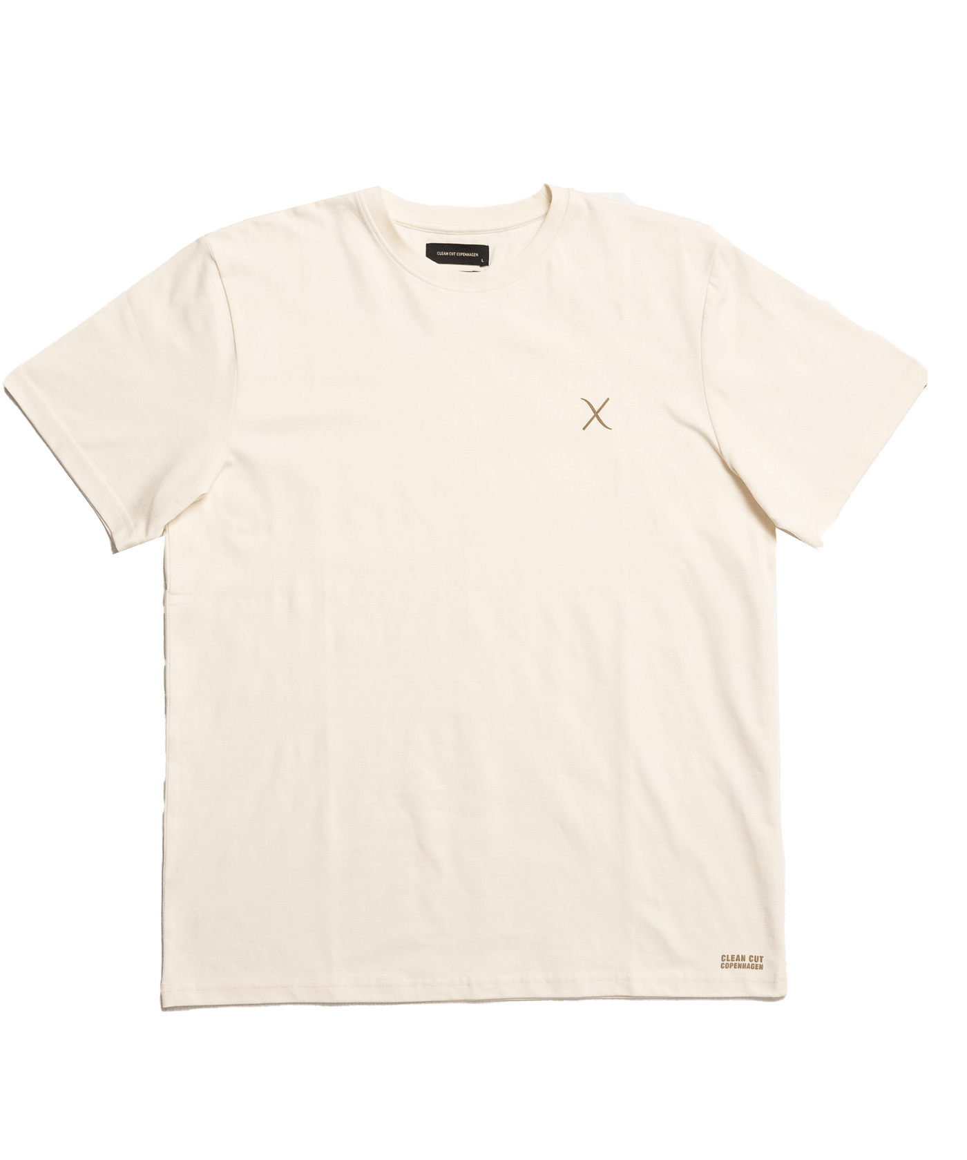 CLEANCUT - Cc3087 - Cross Logo T-shirt - Ecru