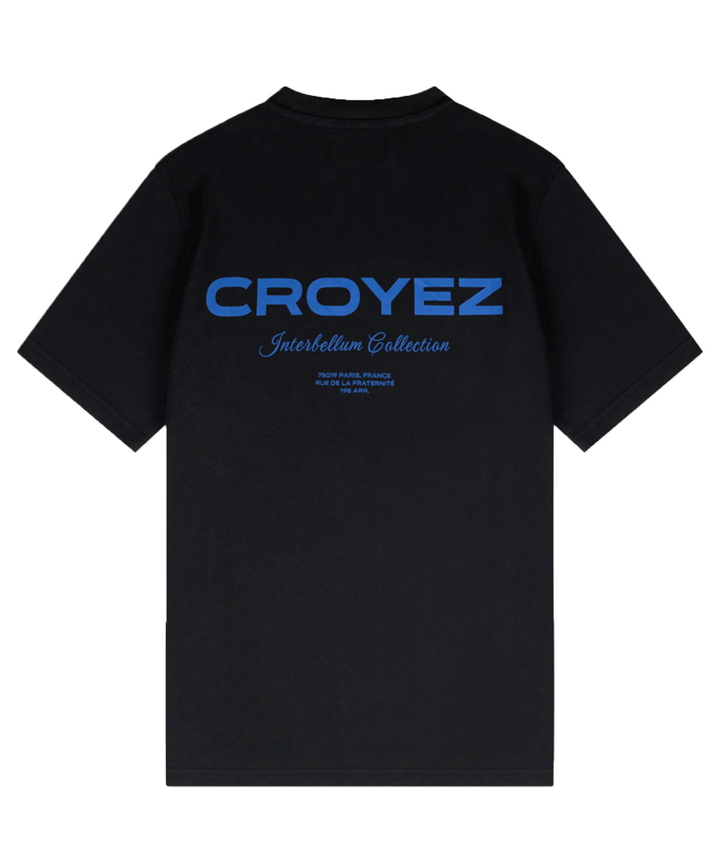 CROYEZ - Collection T-shirt - Black/cobalt