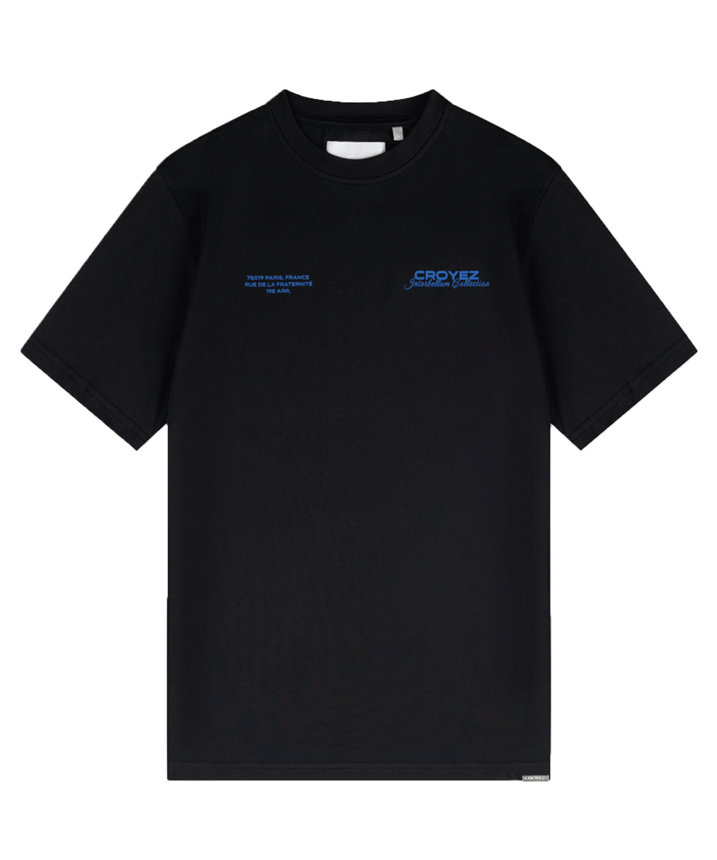 CROYEZ - Collection T-shirt - Black/cobalt
