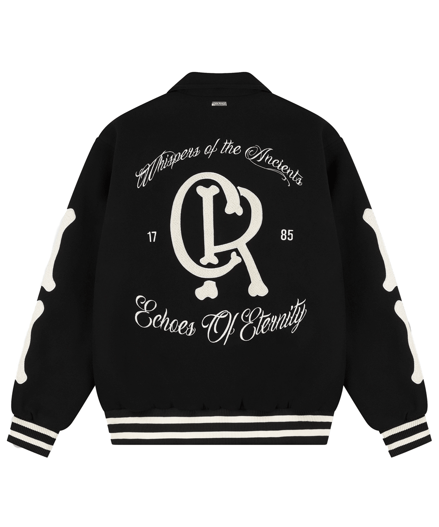 CROYEZ - Echoes Of Eternity - Varsity Jacket - Black