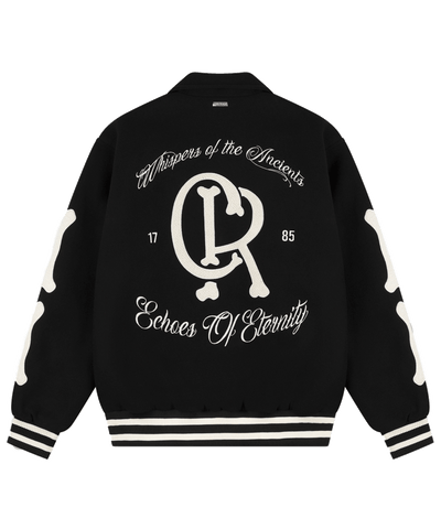 CROYEZ - Echoes Of Eternity - Varsity Jacket - Black