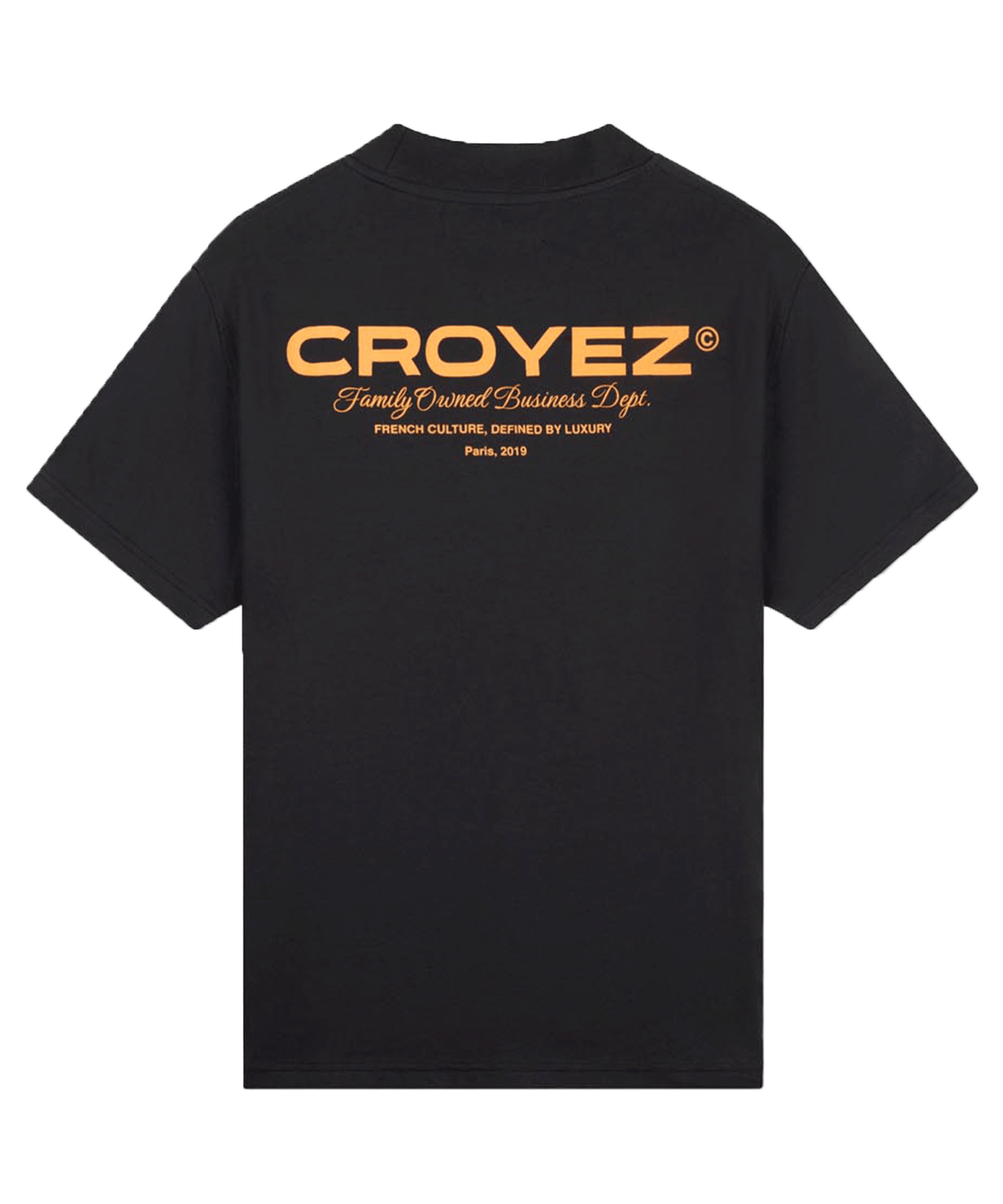 CROYEZ - Fob - T-shirt - Black/orange