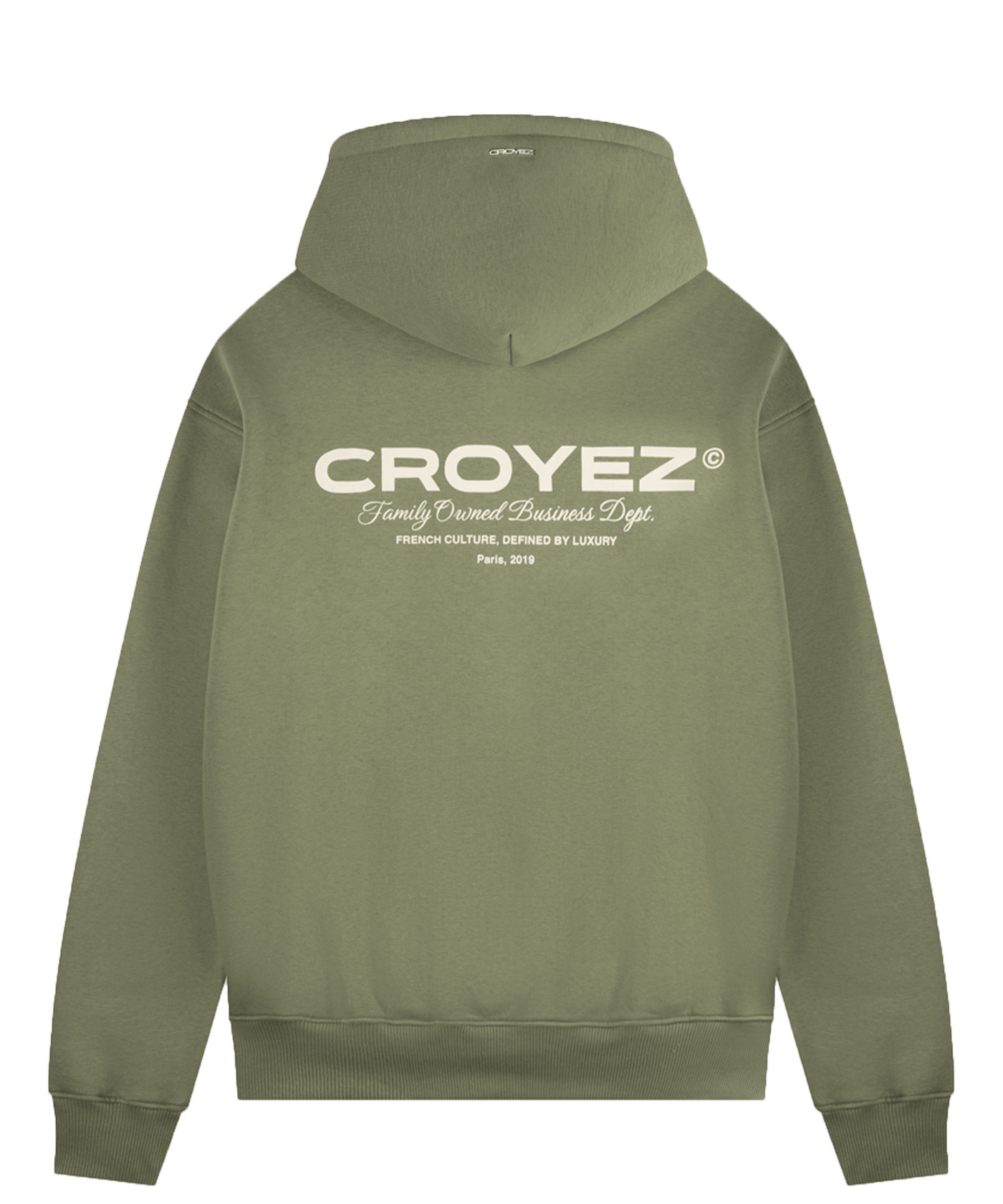CROYEZ - Family Owned Business - Hoodie - Washed Olive