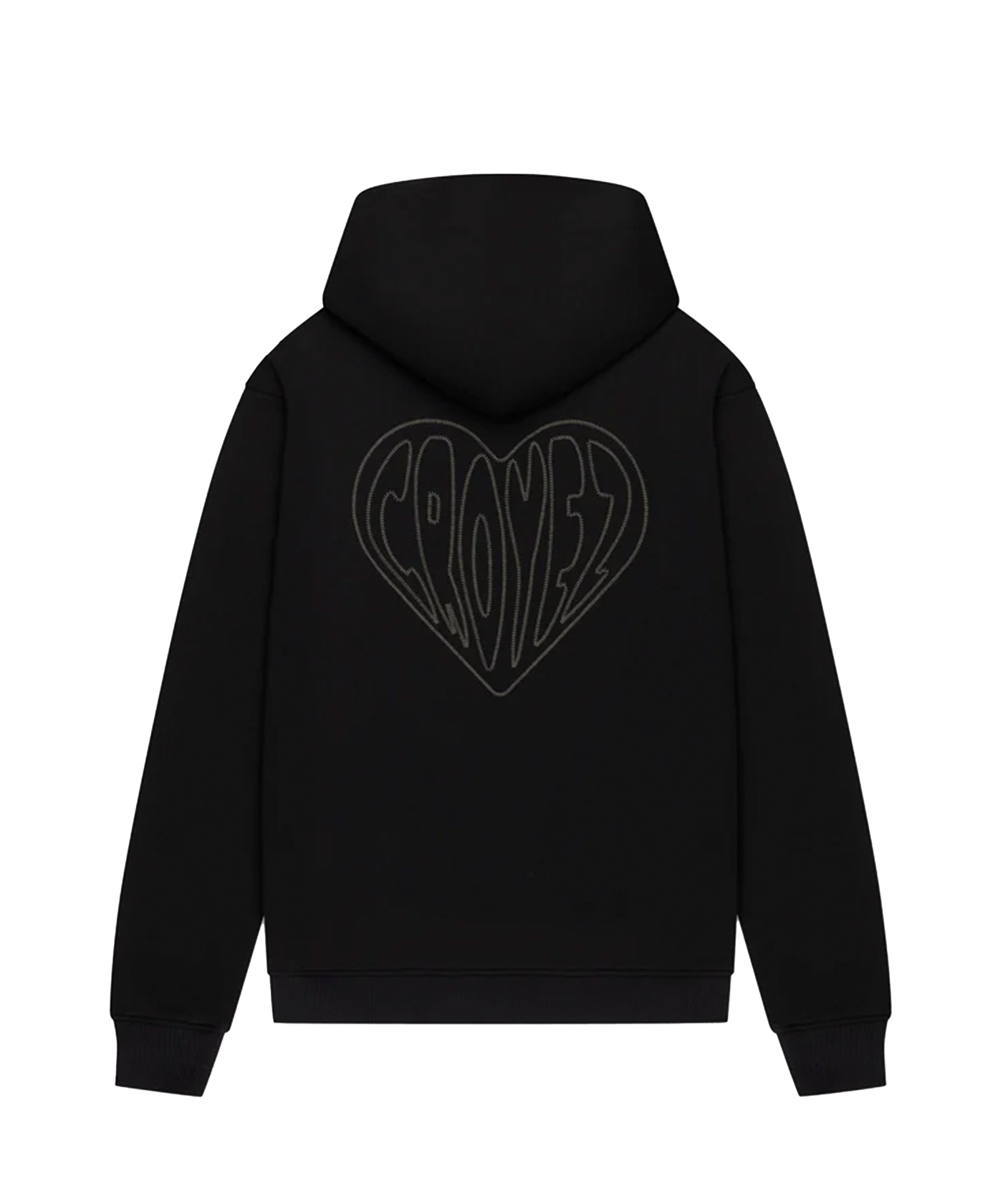 CROYEZ - Stitched Heart - Hoodie - Black