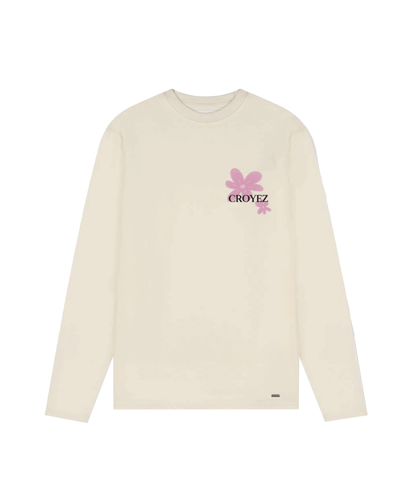 CROYEZ - Botanique - Longsleeve T-shirt - Off White/pink