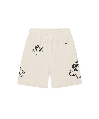 CROYEZ - Initial Flower - Short - Offwhite