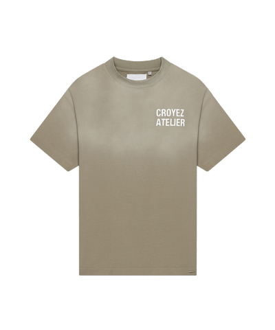 CROYEZ - Sprayed Atelier - T-shirt - Dusty Olive