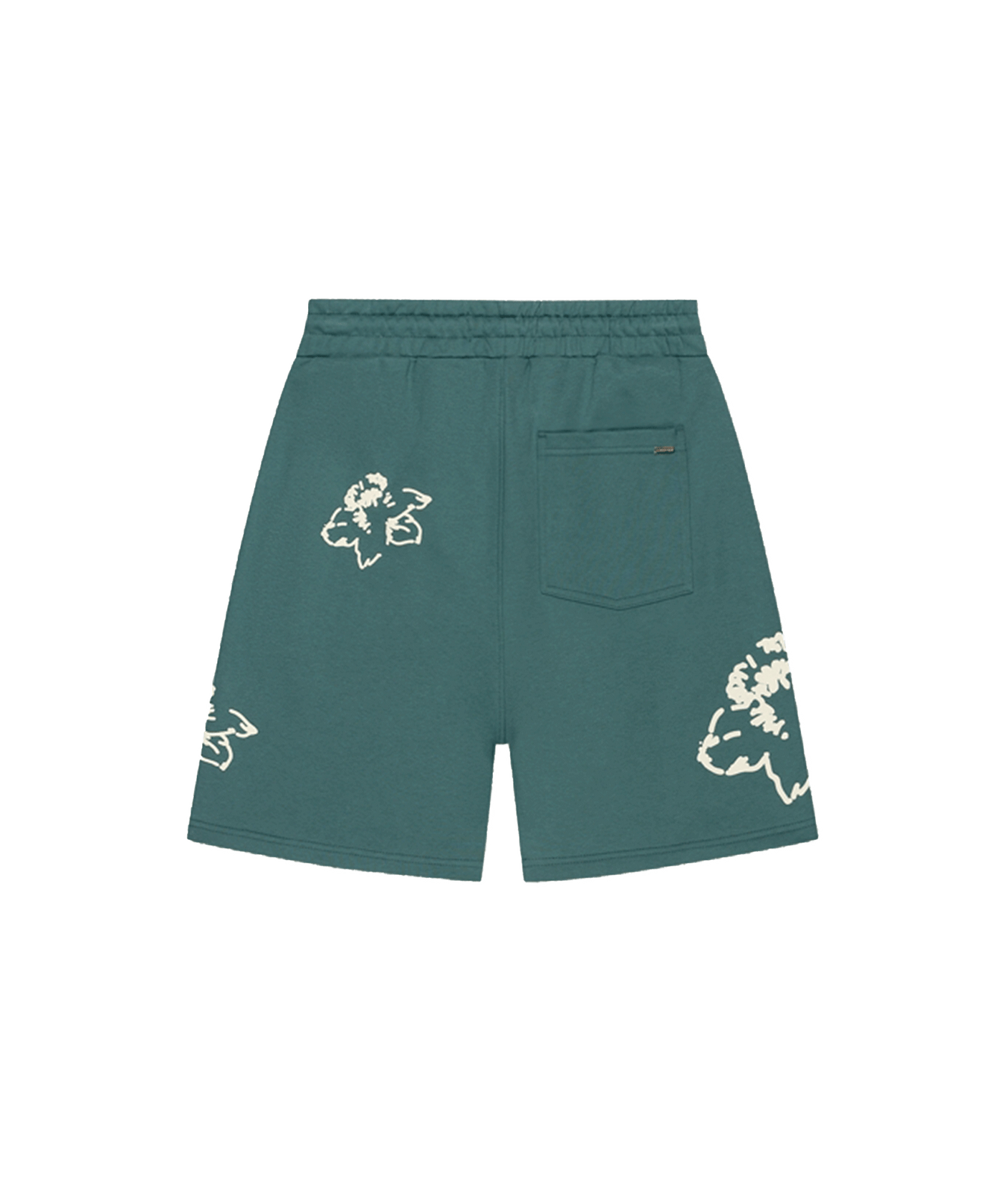 CROYEZ - Initial Flower - Short - Green/offwhite