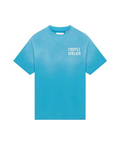 CROYEZ - Sprayed Atelier - T-shirt - Blue